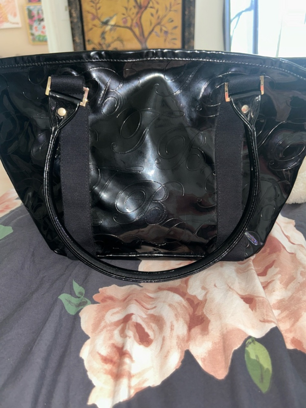 💙Ted Baker patent tote bag purse